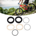 Mountain Bike Fork Oil Seal, Standard Size Fork Oil Seal Set Stable Structure for 36mm Inner Tube. 