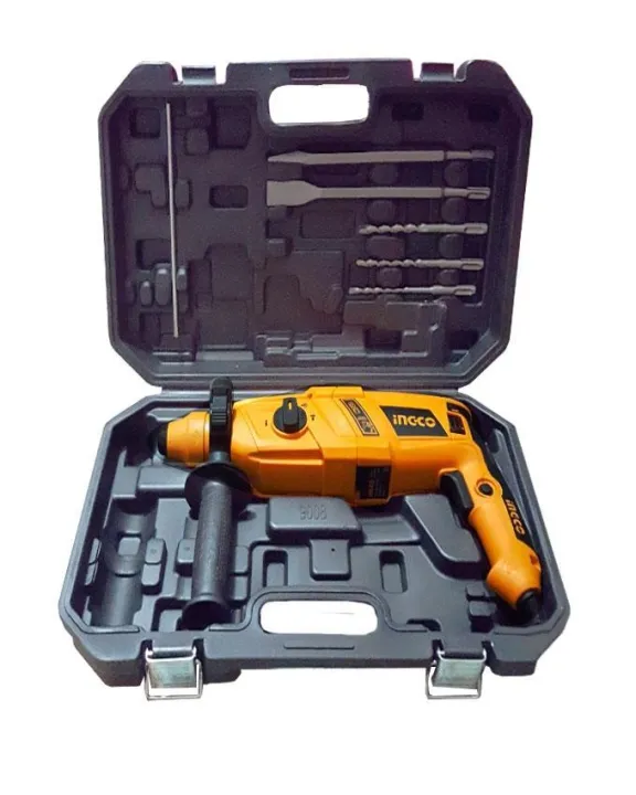 Ingco%20Heavy%20Duty%20Rotary%20Hammer%20Hilti%20Drill%20800Watt%20With%205%20Pcs%20Drilling%20Accessories%20-%20Image%204
