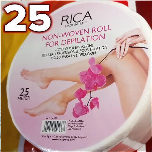 Rica Wax Strip Roll 25 Meters Wax Roll Strip Non Woven Hair Removal Waxing Strips