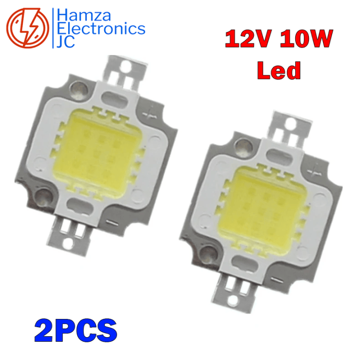 2/5 Pieces 12v 10w White COB SMD Led Chip Flood Light Lamp Bead 10W High Quality