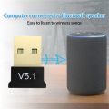 5.0 Bluetooth Dongle - Bluetooth 5.0 Adopter For PC / Laptop without CD and Drivers just plug and play. 
