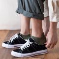 All-match Thin Shallow Solid Color Cotton Comfortable Hosiery Boat Socks Low-top Socks Men's Socks. 