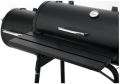 Portable Garden Outdoor Barbecue Charcoal Grill Rack Smoker with Wheels and Heat Indicator. 