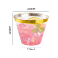 25Pcs Plastic Cups 9 Oz Clear Plastic Glasses Disposable Drinkware Wedding Party Cocktail Cups for Birthday Christmas Anniversary. 