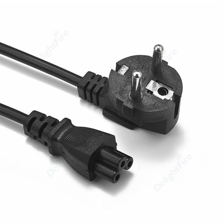 Laptop Power Cable 1.2m EU Plug IEC C5 Power Adapter Extension Cord For Asus Dell HP Notebook TV Monitor PC Computer Printer