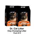 Dr Cat Litter Clay Clumping Litter 5l PACK OF 2  |Unscented Litter | Pet Supplies| Cat Litter| |Cat Accessories |. 