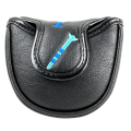 Magnetic Golf Putter Cover PU Mallet Putter Cover Magnetic Closure Golf Head Cover Portable Golf Putter Cover Easy Install Easy to Use Black. 