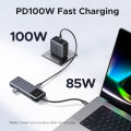 UGREEN Uno 6-in-1 USB-C Hub, 4K@60Hz HDMI, PD100W Charging, 10Gbps USB3.2, Compatible with MacBook Pro/Air M3, Samsung S25/S24 Ultra, iPad Pro, Laptop Docking Station. 