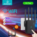 Doomhot WiFi Repeater 2.4Ghz Wireless Range Extender WiFi Signal Booster 300Mbps Wi-Fi Signal Amplifier Network Routers Network Extender for AP Router Range EU Plug. 