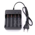 High Quality 4 2 1 Slots Intelligent Battery Charger with short circuit protection For 4X 18650 lithium-ion rechargeable battery. 