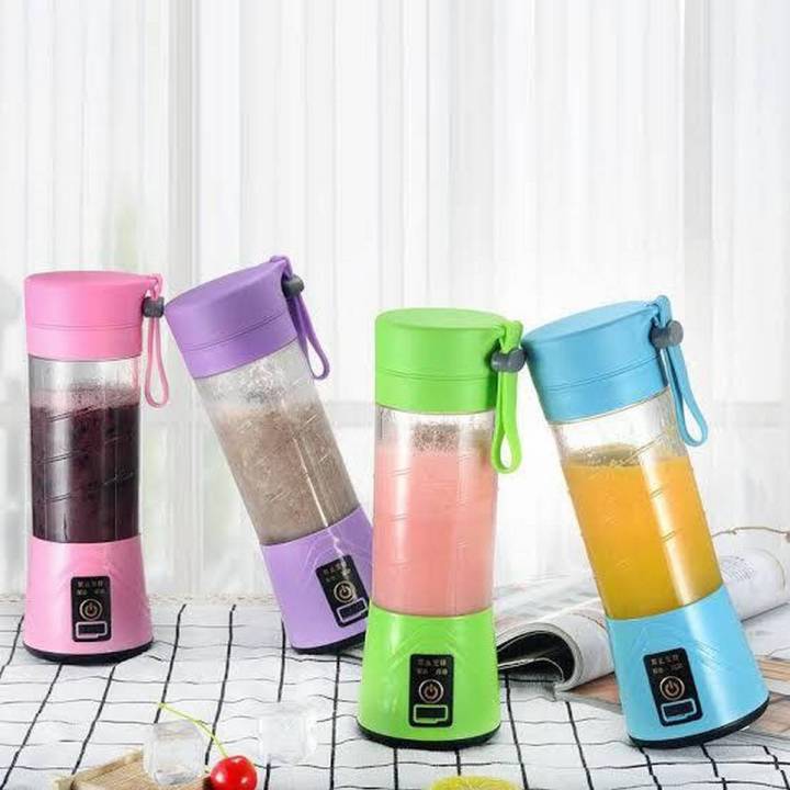 Portable Juicer Shaker Mixer Cup USB Hand Held 6 Blade