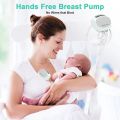 Jkevow Breast Pumps, Wearable Electric Breast Pump with 3 Modes & 9 Levels, Rechargeable Hands-Free Pump with LCD Display-24mm Flange. 