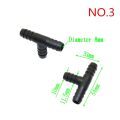 Plastic Barb Hose Fitting Tee Connector 3mm 4mm 8mm 10mm 13.5mm 3-Way Hose Joint Tube T-Shape Pipe Fittings 10 Pcs. 