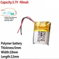 40 MAH- 55MAH- 120MAH- 250 MAH- 500MAH- 600MAH - 850MAH - 6000MAH Li-Po/Li-Ion Battery - Camera, Drones, Helicopter, DIY, Earbuds, Airpodcase, Dots - Lithium Polymer - Built-in Protection Circuit. 