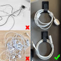 1/10/20 Pcs Nylon Cable Ties Reusable Sticky Adhesive Strap Organizer USB PC TV Cord Wire Plug Management Belt Marker Straps. 