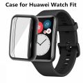 TPU Soft Full Screen Protector Case Shell Edge Frame For Huawei Watch Fit Strap huawei band 6 smart band Protective Bumper Cover Accessories. 