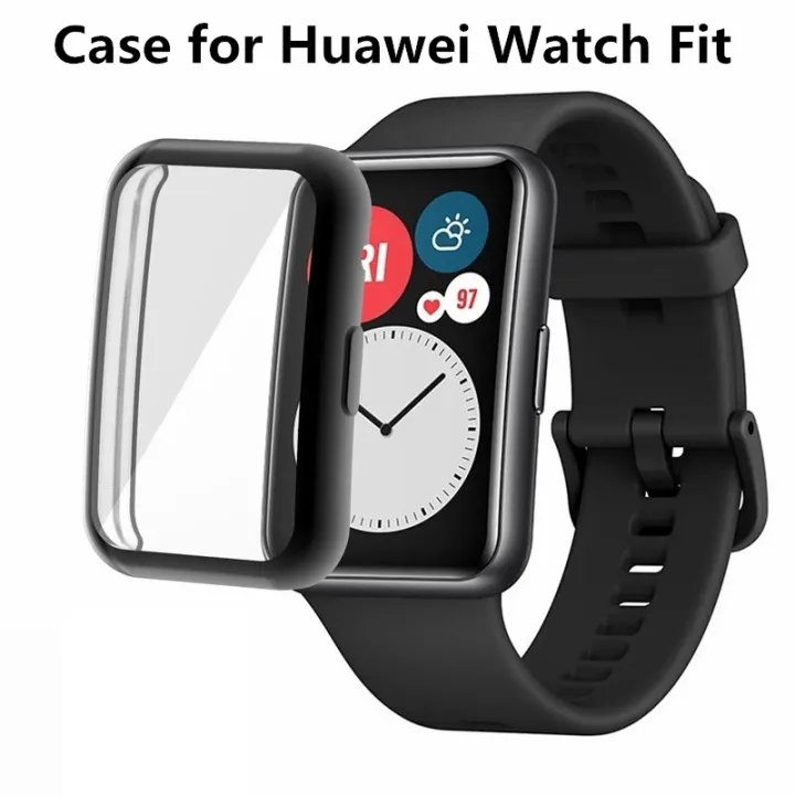 TPU%20Soft%20Full%20Screen%20Protector%20Case%20Shell%20Edge%20Frame%20For%20Huawei%20Watch%20Fit%20Strap%20huawei%20band%206%20smart%20band%20Protective%20Bumper%20Cover%20Accessories%20-%20Image%204