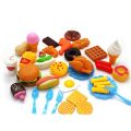 Artificial Food Toy For Kids Pretend Play Plastic toys Mix Bag Full kitchen Toy Playset. 