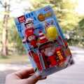 Fire  Fighter 6 Pieces Hero Eraser Set Gift Box Christmas Gift Fire Truck Modeling Fire Fighting Eraser Set Non-PVC Mini Rubber Erasers for Pencil Kids Gift School Student Brand: HOMIES. 