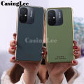 For Redmi 12C Case Plating Electroplate Emerald Green Shining Clear Casing For Xiaomi Redmi 12C Phone Cases cover. 