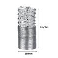 2X 4Inch Ventilator Pipe 100mm Pvc Aluminum Tube Air Ventilation Pipe Hose Flexible Duct 3/2M Air System Vent Bathroom. 