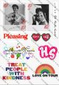 HARRY STYLES uncut sticker sheet A6 size based on famous male singer from one direction harrys house matilda as it was love on tour aesthetic journalling guitar. 
