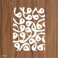 letter waw arabic calligraphy islamic reusable stencil for canvas and wall painting id 4254. 