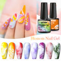 Mtssii Clear Blossom Gel Nail Polish Gradient Blossoming Smook Effect Watercolor Nail Gel Soak off UV Functional Nail Gel DIY. 