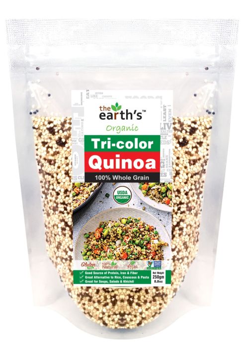 Earth's%20Tri%20Color%20Quinoa%20Organic%20250gm%20-%20Image%202