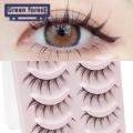 Green forest Eyelashes Realistic Little Devil Eyelashes Cosplay Lashes. 