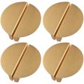 8Pack Gold Drawer Pulls,2.5 Inch Half Moon Cabinet Drawer Pulls Kitchen Handles, Modern Cabinet Hardware Pulls. 
