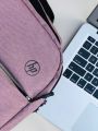 Laptop Parachute  Bag, Men Laptop Backpacks Joy Start With HP Logo Shoulder Bags For Boys - Fashion Backpack For College & University and School -Traveling Bags. Colors (Grey & Pink). 