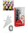 Cakeware 13 Piece Cake Decorating Set Frosting Icing Piping Bag Tips With Steel Nozzles. 