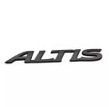 Set Of 5 Logos / Emblems For Toyota Corolla Altis Grande X in Black Color Matte Finishing. 