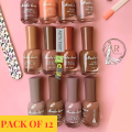 Pack of 12 Vitamin-Enriched Mode Love Nail Polishes | Long-Lasting Glossy Finish | Ideal for Home & Salon Use. 