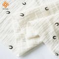135X50cm Crescent Crepe Double-Layer 100% Cotton Fabric, Making Soft Baby Clothes DIY Clothing Fabric. 