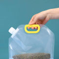 2.5L/5 Litre Sealed Storage Bag Rice Packaging Bag Grains Moisture-Proof Insect-Proof Transparent Thickened Portable Food-Grade Bag. 