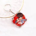 New Design KPOP Bangtan Boys JK And V Cute Characters Keychain Pendant Chain Cartoon Accessories Keyrings Fans Jewelry 2021. 