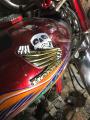 New fancy Monogoram bike modification Sticker Skul 2x for Honda 125 and cd 70 Tanki stickerl. 