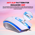RGB Mouse with FREE Mouse Pad - HP Gaming Mouse with Top RGB 7 Lights Breathing - USB Wired Optical Moue for PC, Laptop, Minecraft, Mobile Pubg, Free Fire. 