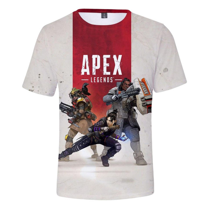 【ALLGOOD】Game Print Shirts Apex Legends T shirts Kids   Print Casual Harajuku t-shirts Women/Men summer Clothes