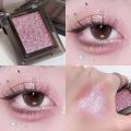 Smoky Glitter Eyeshadow Punk Black Shimmer Pink Mashed Potatoes Texture Cool Monochrome Eye Shadow Palette Pearly Matte Makeup. 