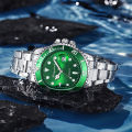 New Green Submariner Automatic Fake Mechanical Watch Men's Watch Hollow Calendar Waterproof Luminous Fast Hand One Piece. 
