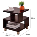 Skyrise sofa modern end side coffee table with storage shelf living room furniture in Ready To Assemble Form. 
