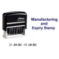 Double Dater Manufacturing and expiry Date Stamp. 