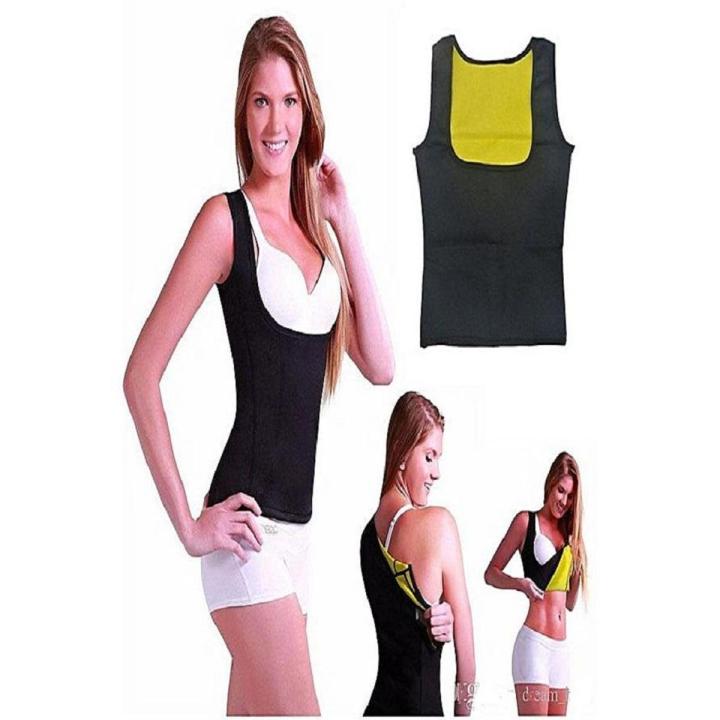 Cami Hot Shaper For Women - Black & Yellow