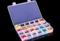 24 Compartment Craft Plastic Storage Case Box / Jewellery Storage Box by Mo Mart. 