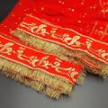 Qabool Hai Red Net Nikkah Dupatta With Groom Name. 