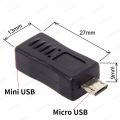 【NEW】 Mini USB To Micro USB Adapter Mini USB Female To Micro USB Male Convert USB Type B Micro To USB Type B Mini - Cable Connector. 