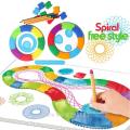 Spiral Designer Drawing Free style 24PCS Interchangeable frame with 3 Pens Creative Spirograph Drawing Educational toys for kid. 